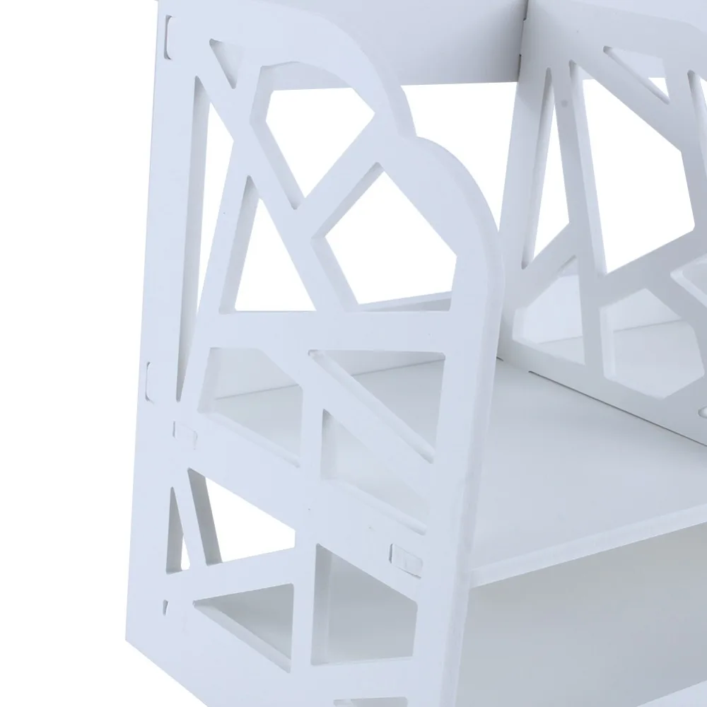 2 яруса DIY стеллажи CD книжный ящик для хранения Дисплей шкаф полка домашнего офиса