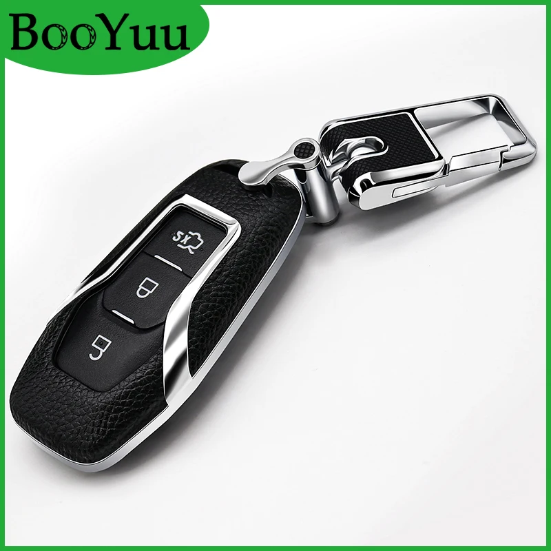 BooYuu 5 видов цветов верхний слой кожа + ABS умный дистанционный ключ автомобильный