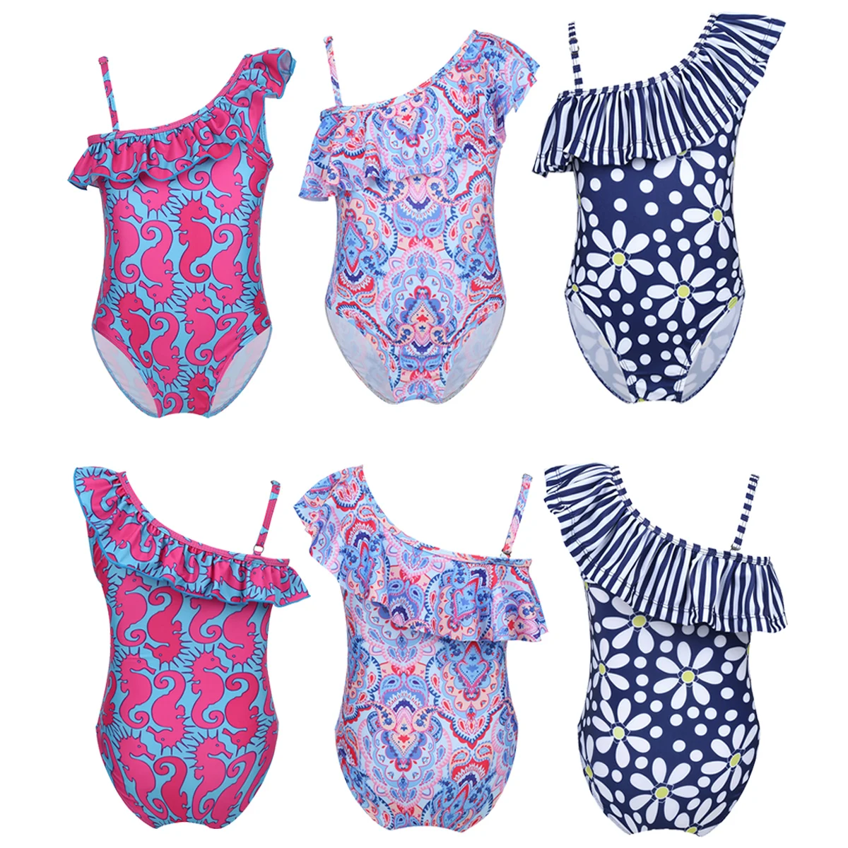 Детский цельнокроеный Купальник для девочек подростков регулируемый купальник