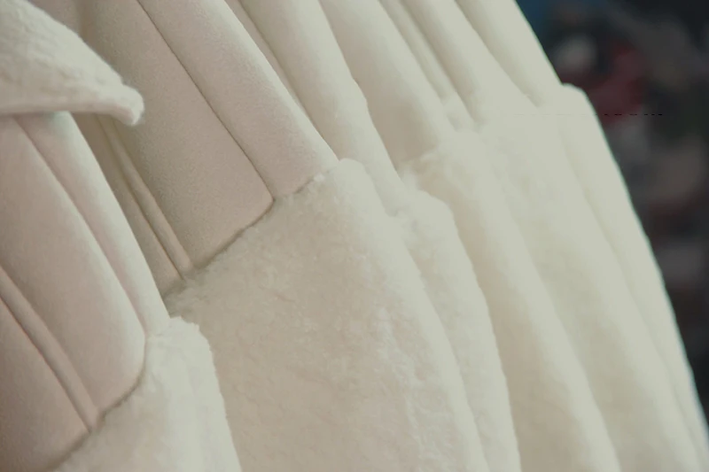 Новые зимние куртки с длинным рукавом для женщин, короткая верхняя одежда, унисекс размера плюс, с отворотом, овечья шерсть, толстое пальто, теплая Женская парка