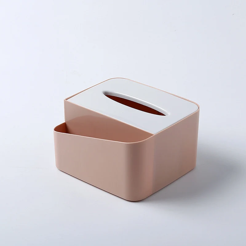 pink03 Косметический Органайзер, коробка для салфеток, Офисная коробка для хранения, настольный держатель для кистей, органайзер для макияжа, стол, домашний контейнер для хранения мелочей - Цвет: pink03