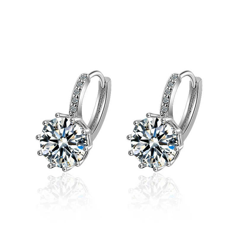 Женские серьги подвески с кристаллами Swarovski серебро 925 пробы|Серьги-подвески| |
