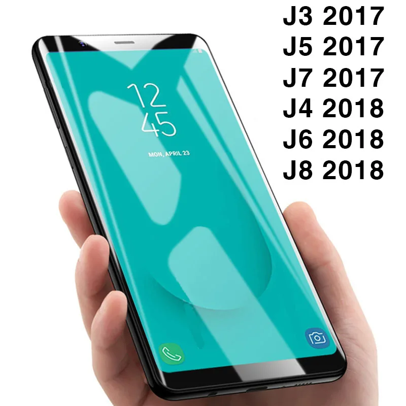 5d защитное Стекло для Samsung Galaxy J3, J5, J7 года J4 J6 J8 закалённое защитное стекло на J 3 5 7 для детей 4, 6, 8, 3j 5j 7j 4j 6j 8j пленка с уровнем твердости 9h