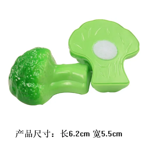 Broccoli Детские кухонные режущие игрушки для пиццы, фруктов, овощей, фаст-фуда, ролевые игры, пластиковые миниатюрные пищевые Игрушки для девочек, детские развивающие игрушки - Цвет: Broccoli