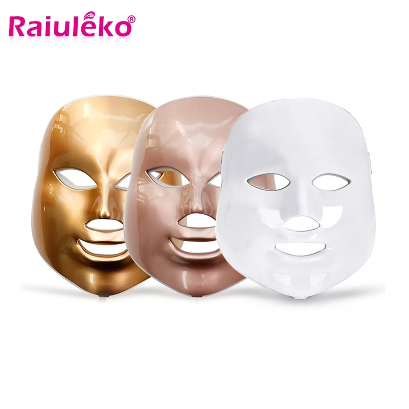 Новая светодиодсветильник фотонная терапевтическая маска 7 цветов для