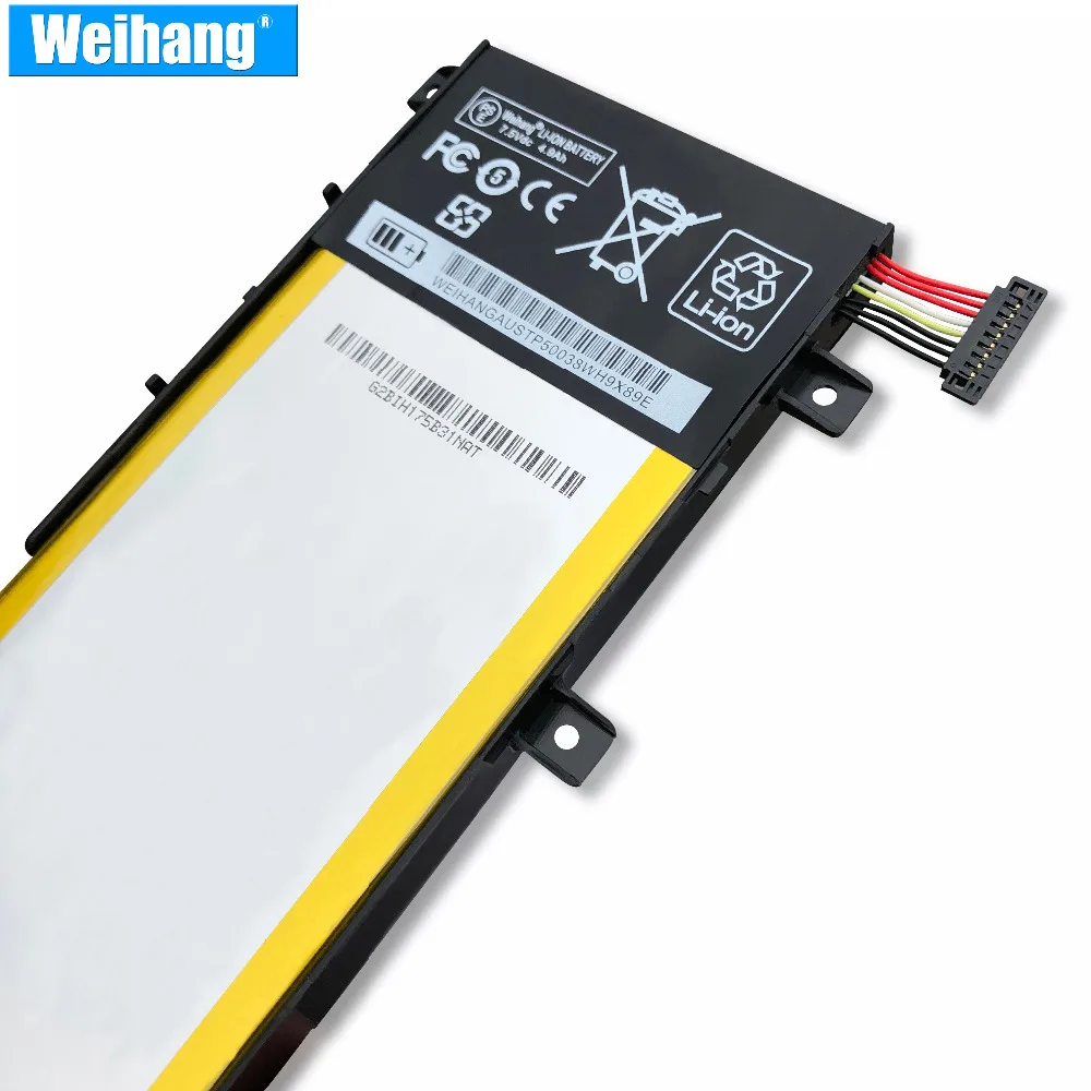 Корея ячейка 5000mAh Weihang Новый Бизнес Аккумулятор для ноутбука C21N1333 ASUS Transformer Book Flip