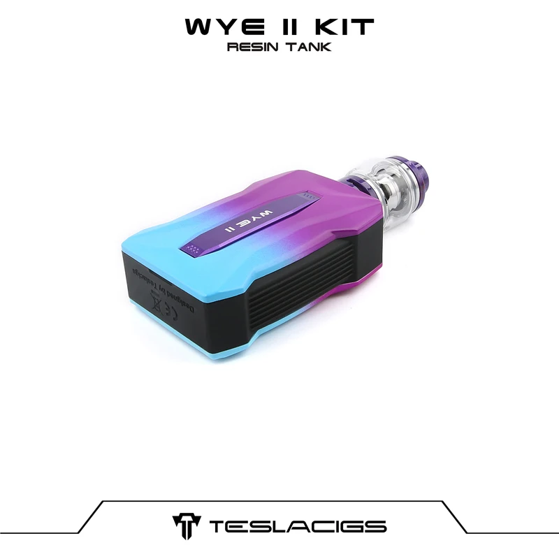Оригинал Тесла Уай II Kit электронная сигарета и Teslacigs 215 W тройник mod 4/6 мл смоляной