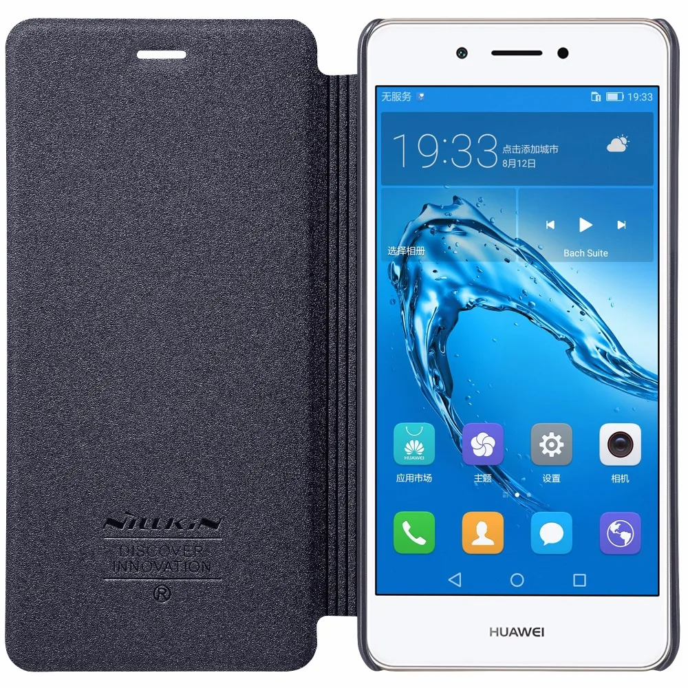 Чехол Nillkin для Huawei Enjoy 6 S брендовый блестящий чехол из искусственной кожи huawei enjoy 6s