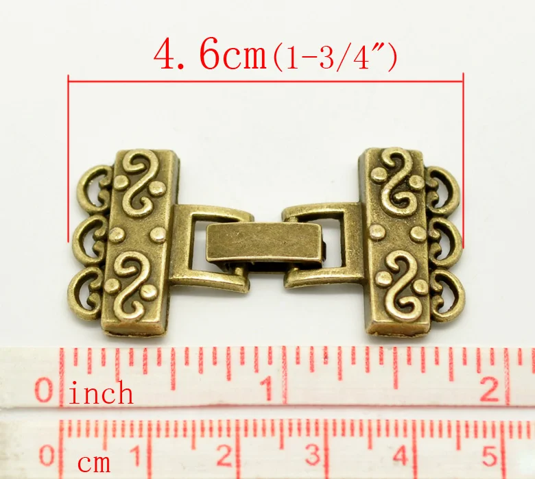 5 комплектов бронзовые Концевики для браслетов и ожерелий 4 6x2 3 см|cap usa|cap handmadecap gun