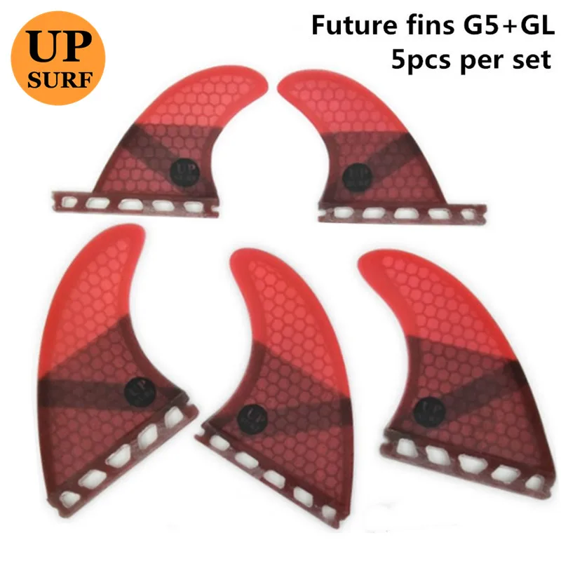 

5pcs/4pcs fins set Future Fin G5+GL Surfboard k2.1/G7/GX Fins Fiberglass Honeycomb Quad Fins Quilhas Thruster Upsurf