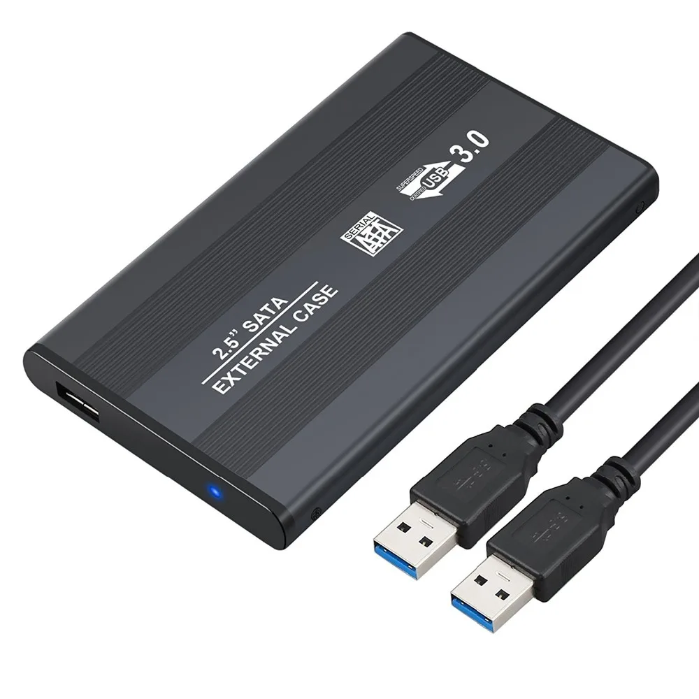 2 5 дюйма алюминиевый корпус SATA Caddy для USB 3 0 внешний Супер Скоростной HDD SSD коробка