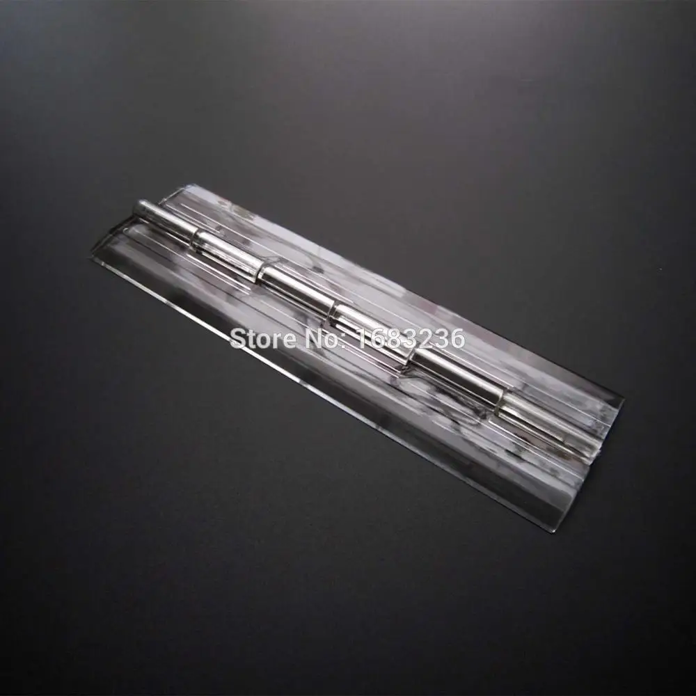 2x прозрачная акриловая пластиковая коробка с шарниром рояльная Петля из
