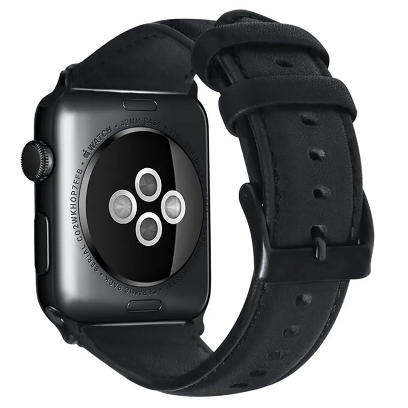 

Leather Bands Oil wax Bracelet strap For Apple Watch band 4 44mm 40mm Men Watches accessories For iwatch Series 3 2 1 42mm 38mm
