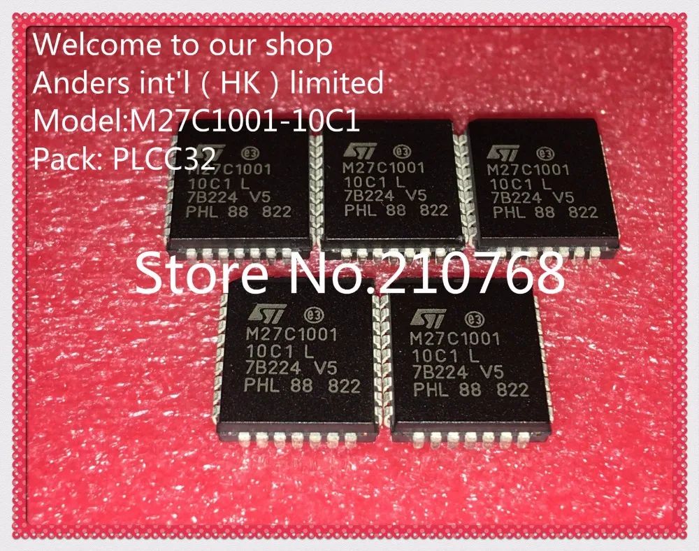 10 шт./лот M27C1001-10C1 M27C1001 PLCC32 | Электронные компоненты и принадлежности