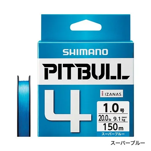 SHIMANO PITBULL4 зеленый синий 150 м/200 м 4 плетеный провод PE рыболовная леска Сделано в