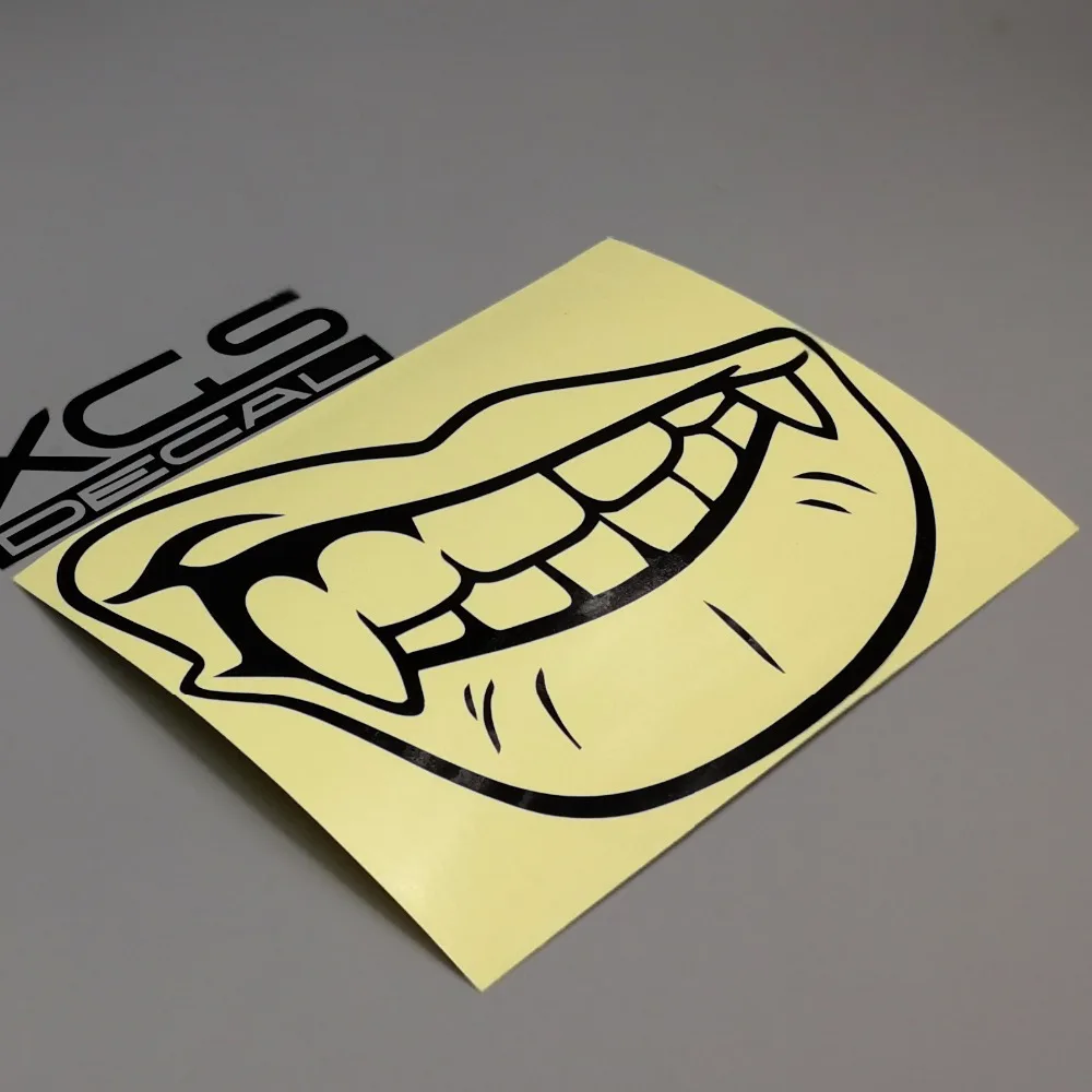 Фото XGS наклейка для автомобиля 15 см x 11 5 демон вампир рот улыбка s автомобильный