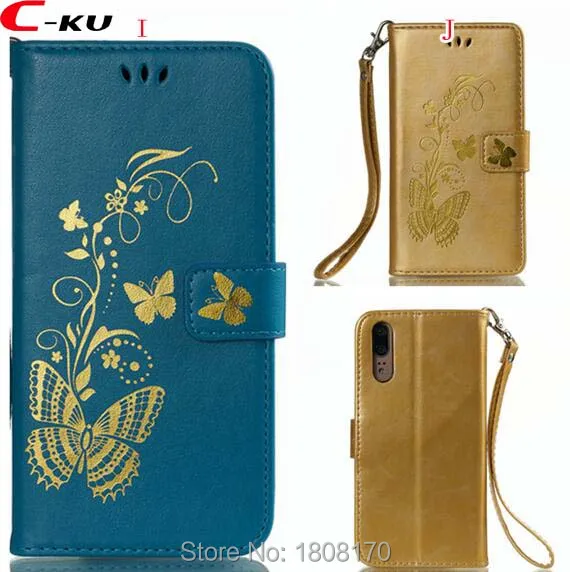 Кожаный чехол кошелек C ku Butterfly для Samsung Galaxy S9 Plus J2 Pro 2018 NOKIA 2 7 9 6 подставка 50