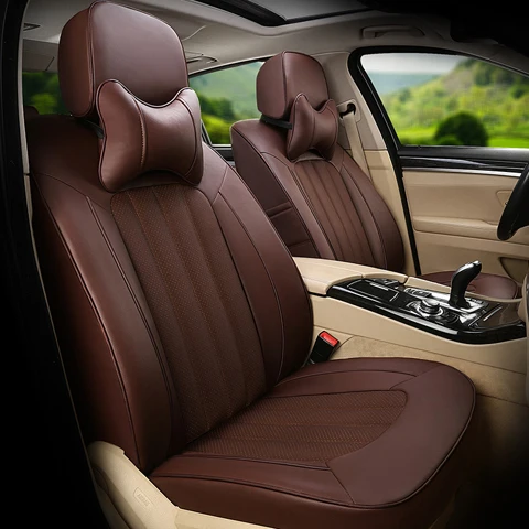 coffee CARTAILOR автокресла для Nissan Qashqai Чехлы для автомобильных сидений укладки теплые и искусственный кожаный чехол подушки для сидений черный - Название цвета: coffee