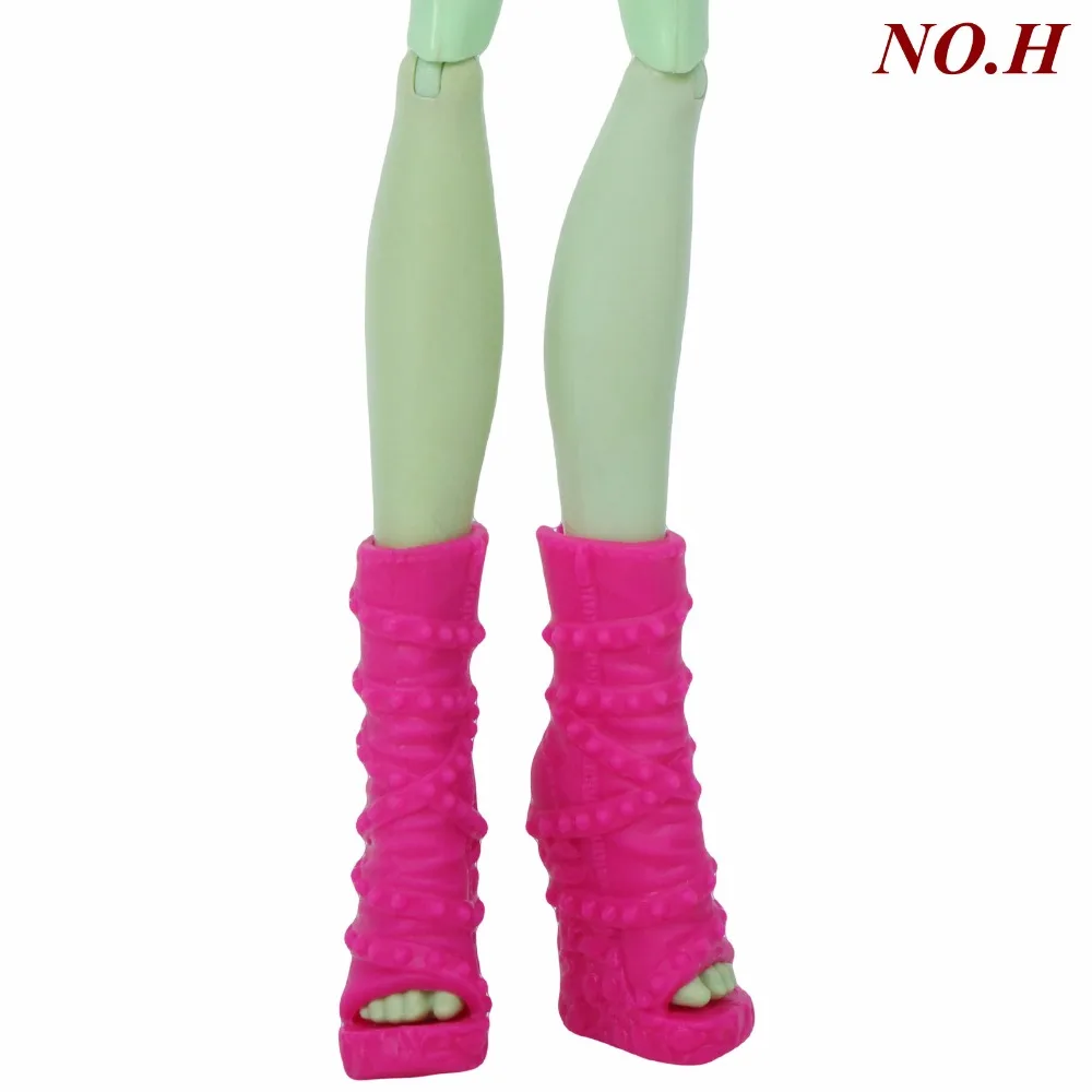 Высококачественные кукольные туфли для куклы Monster high, свадебная одежда для вечеринки, смешанные стильные туфли на высоком каблуке, сандалии, игрушки, аксессуары