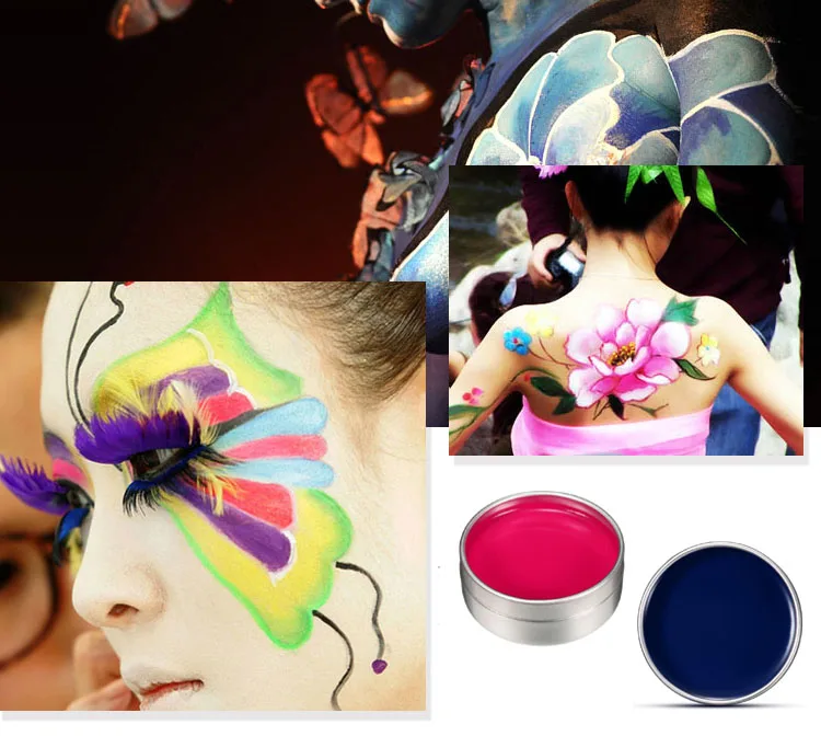 Масляные краски для лица и тела макияж искусство рисование пигмент вспышка