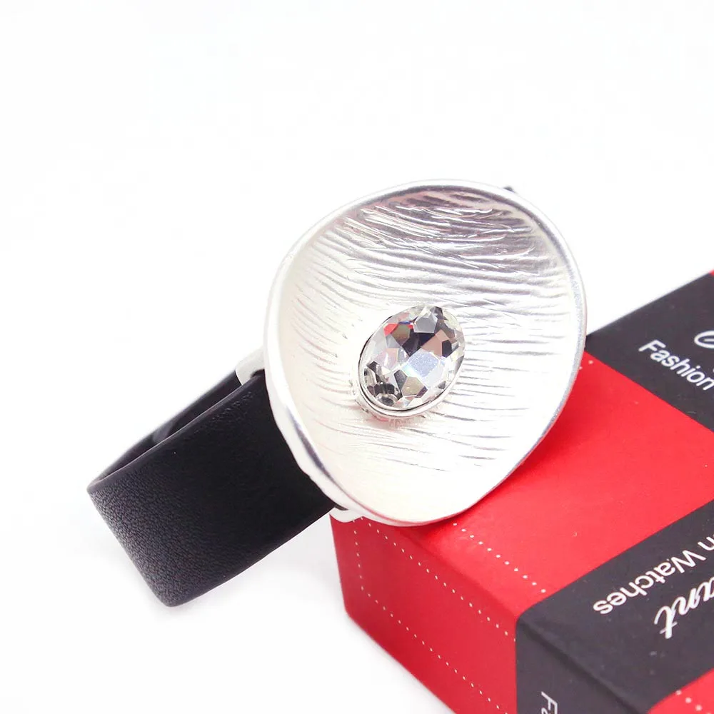 D &amp Модный женский кожаный браслет стразы Bar очаровательные богемные кожаные