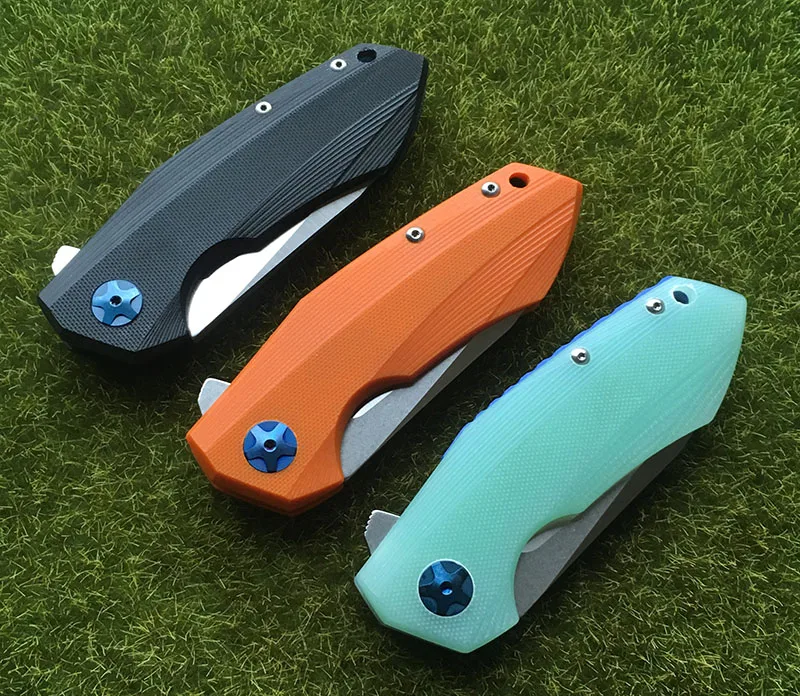 TIGEND ZT0456 Флиппер складной нож подшипник D2 лезвие G10 Ручка Открытый выживания кемпинг охота карманные Фруктовые Ножи EDC инструменты
