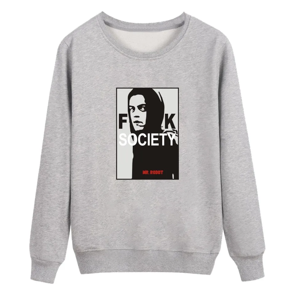 2017 толстовка с капюшоном свитшот для мужчин мужской спортивный костюм Mr робот