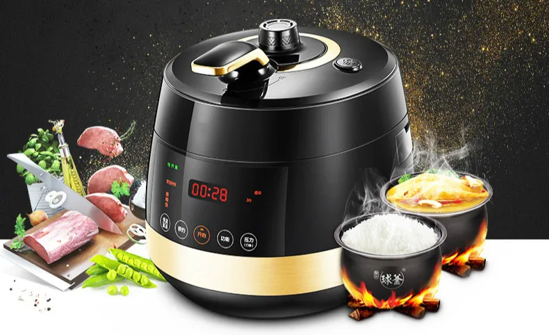

Electric Pressure Cookers Intelligent electric pressure cooker with 5-6 people's rice cooker.NEW