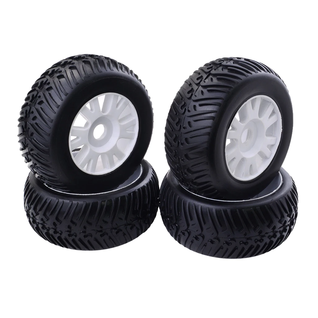 MagiDeal 1/8 масштаб 4WD RC электромобиль модель колеса шины 4 шт для Redcat HSP HPI Himoto|Детали и