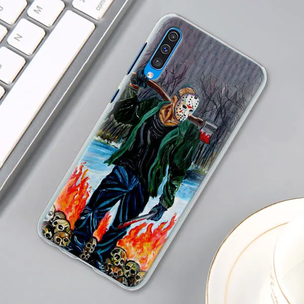 15 Чехол для samsung Galaxy A30 A40 A50 A70 A6 A8 Plus A7 A9 M30 чехол для телефона C на Хэллоуин - Цвет: 15