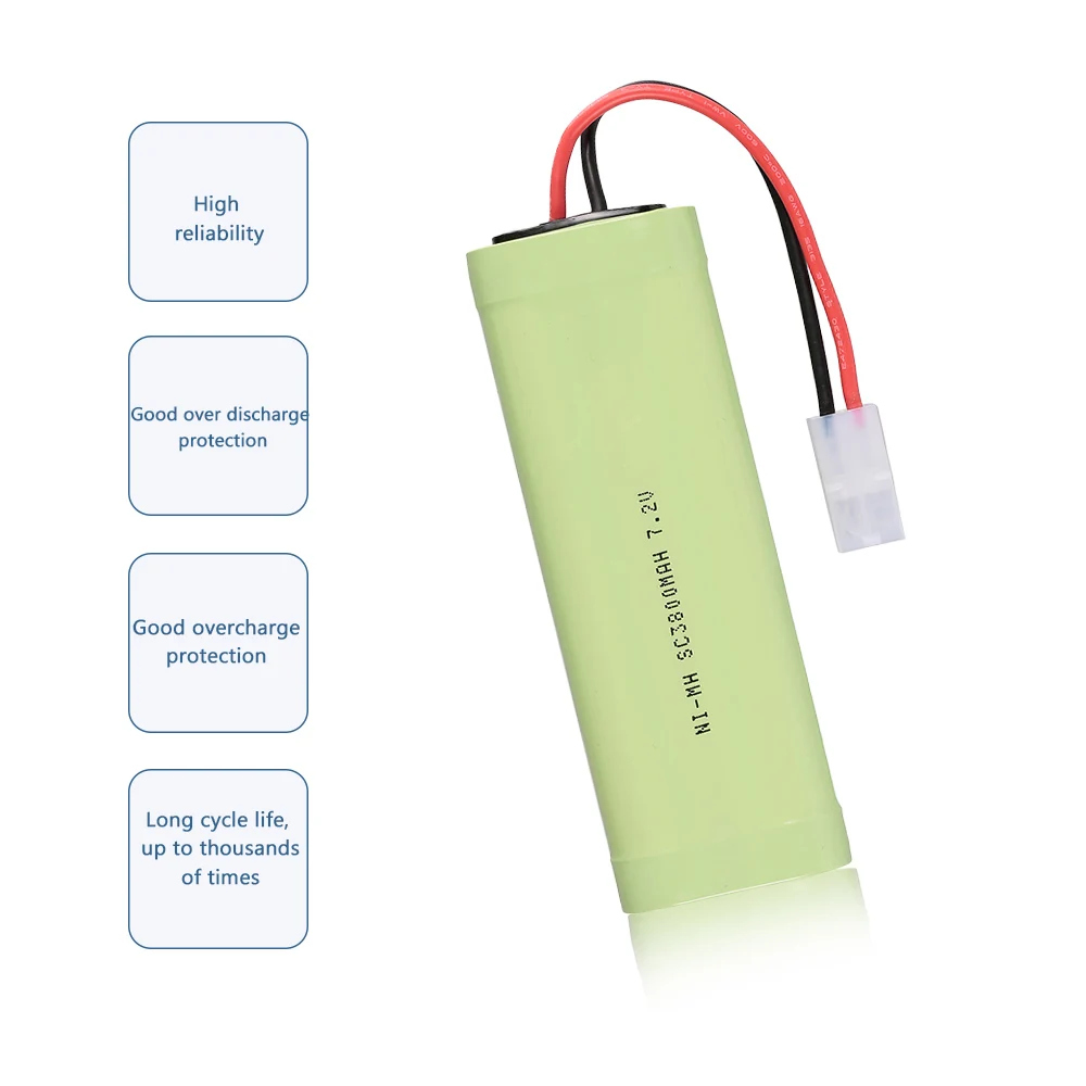 Радиоуправляемый автомобиль NiMH аккумулятор 7 2 V 3800mAh с разъемом Tamiya для