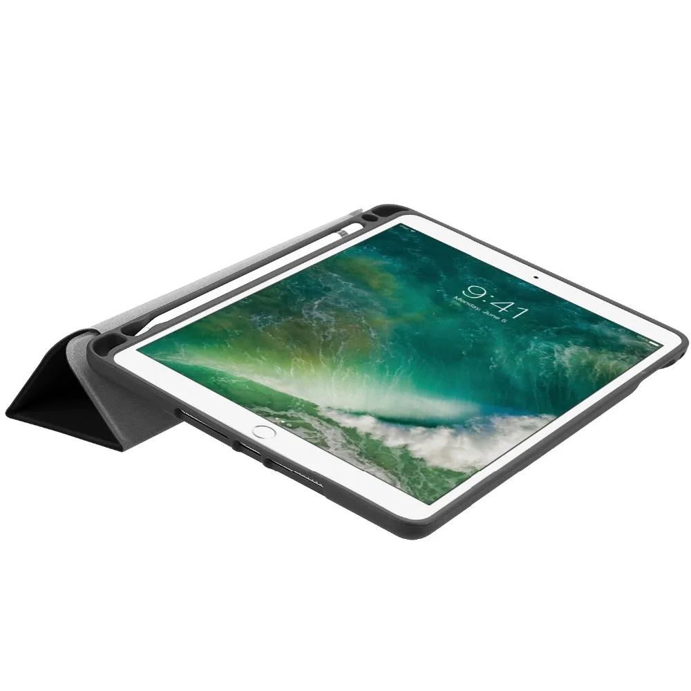 Ultra Slim Smart Cover Защитный чехол подставка с карандашом держатель для iPad 9 7 2017 2018 A1822