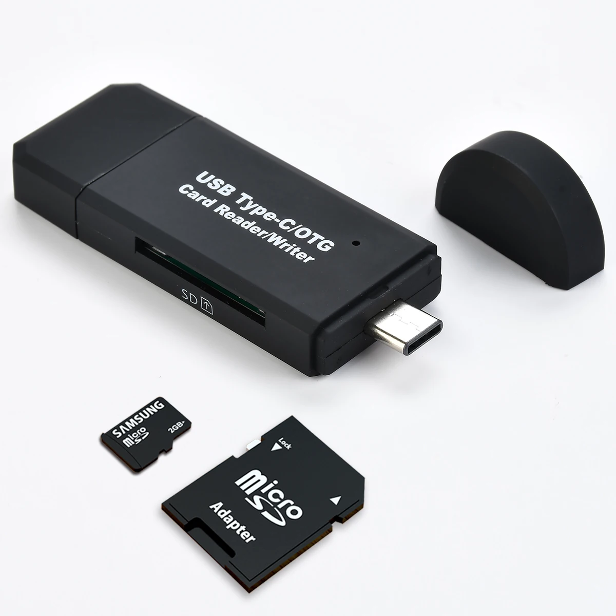 USB 2,0 2 в 1 USB кард-ридер флэш-накопитель высокоскоростной Универсальный OTG TF/SD карта для Android телефона компьютерная кардридер расширение