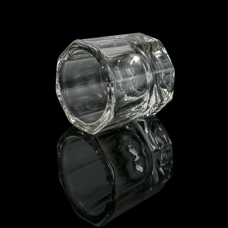 Стакан Ladymisty для гель-лака ногтей стеклянная тарелка с крышкой чашка кристаллами