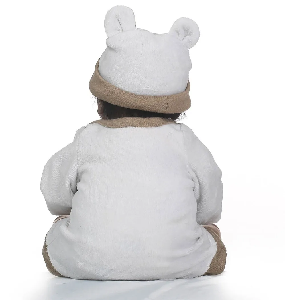 NPK 18 дюймов индийский Стиль винилсиликоновых Reborn Baby Doll Рождественский подарок Bebe