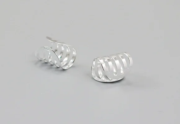 Серьги-Клипсы из стерлингового серебра новый стиль 2017 регулируемые