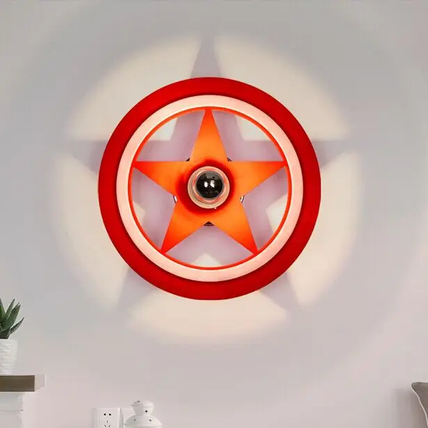 2016 креативный мультфильм звезда искусство теней акрил Led E27 настенный светильник