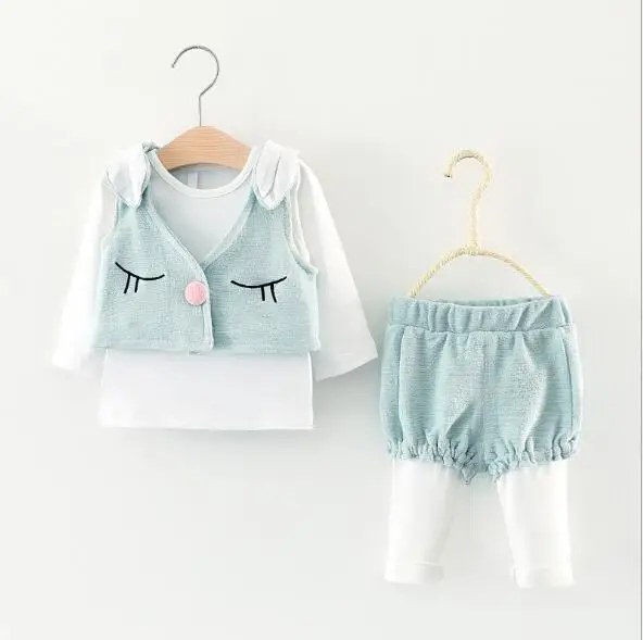 Для маленьких девочек Весенняя Новинка осени Прекрасные уши кролика комплект