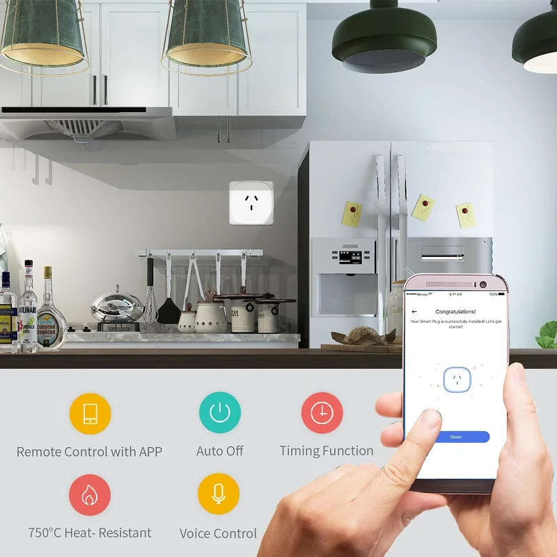 Meross MSS310AU Смарт Wi Fi устройство совместимо с Amazon Alexa Google Assistant дистанционное
