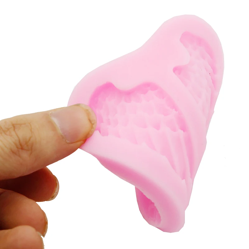 3D Угловые Крылья яркие силиконовые помадки сахарная мастика форма для украшения