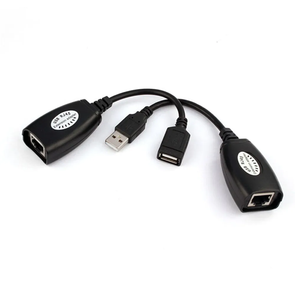 Удлинитель USB длиной до 150 футов с использованием кабеля CAT5 RJ45 LAN для Cat5/RJ45/Cat6 патч