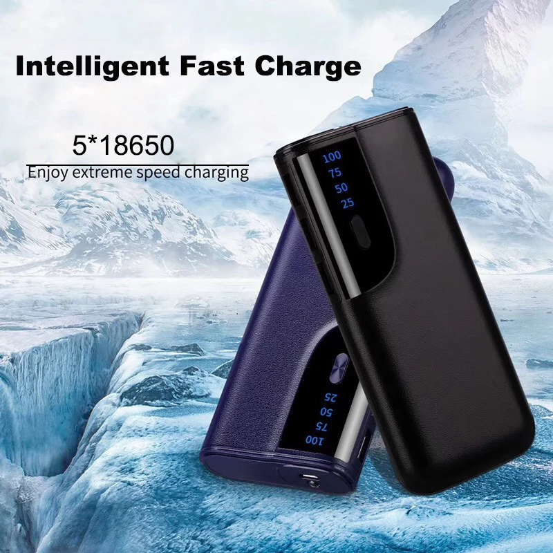1 шт. внешний аккумулятор чехол батарея 5*18650 сделай сам держатель Usb коробка для