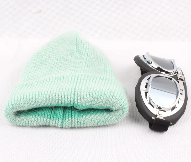Зимние шапки для женщин, солнцезащитные очки Skullies Beanies, мужские модные толстые теплые лыжные шапки унисекс, вязаная шапка с кроличьим мехом