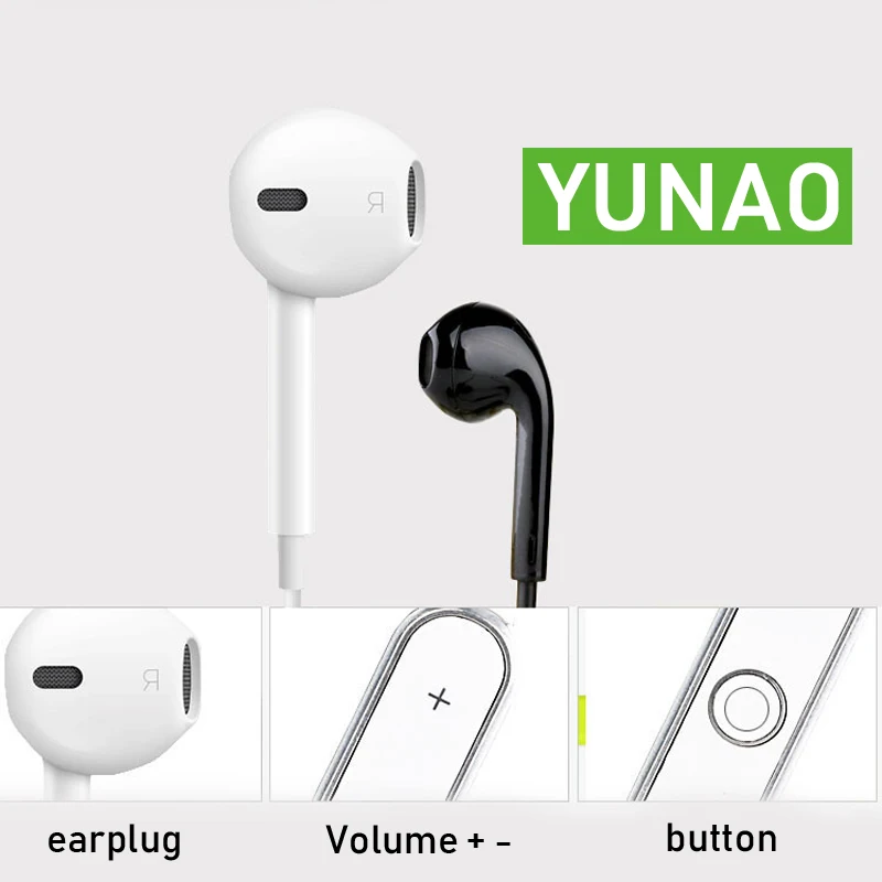 YUNAO S6 беспроводные bluetooth наушники ln ear Наушники Беспроводные + проводные с