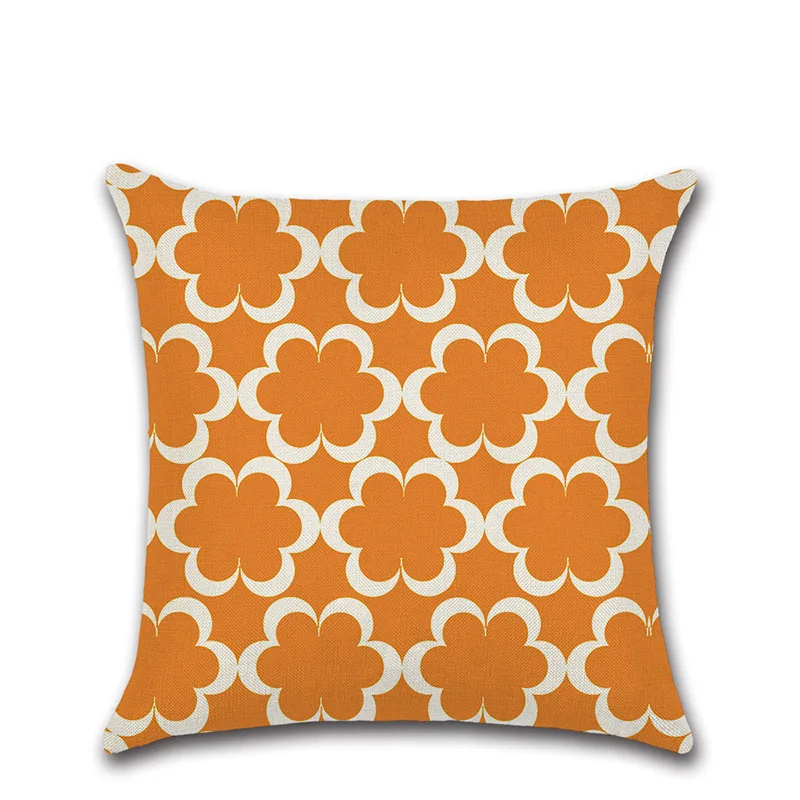 Чехол для подушки с геометрическим рисунком домашнего декора жаккардовая желтая