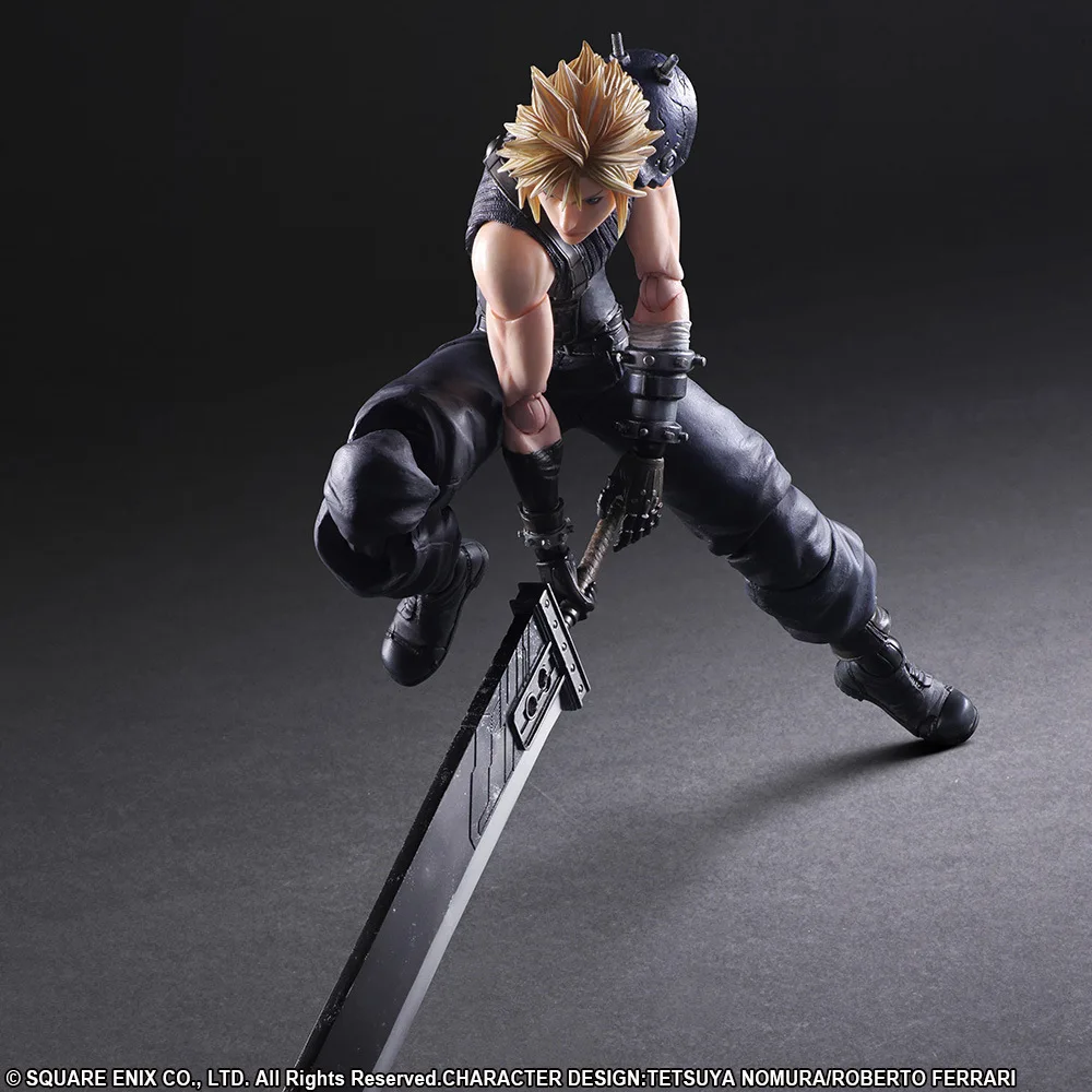 PLAY ARTS 27 см Final Fantasy VII Cloud Strife Edition 2 фигурка модель игрушки | Игрушки и хобби
