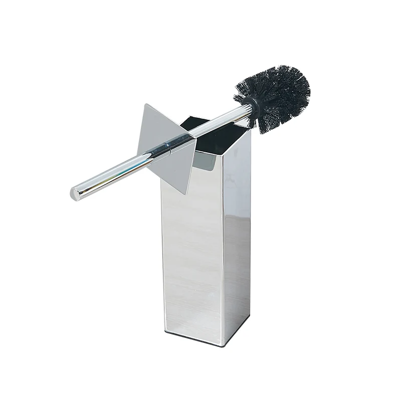gold creativer free stand polish toilet brush holder set toilet bowl brush stainless steel brushed gold bathroom accessories free global shipping
