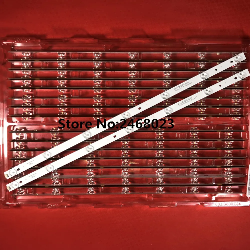 3pcs/set New Original LED Strip For T CL ROWA PB08D606173BL052-002H 4C-LB320T-SH1 32L20 32L21 32L31 32S210 L32F3309B 32L53 32L51