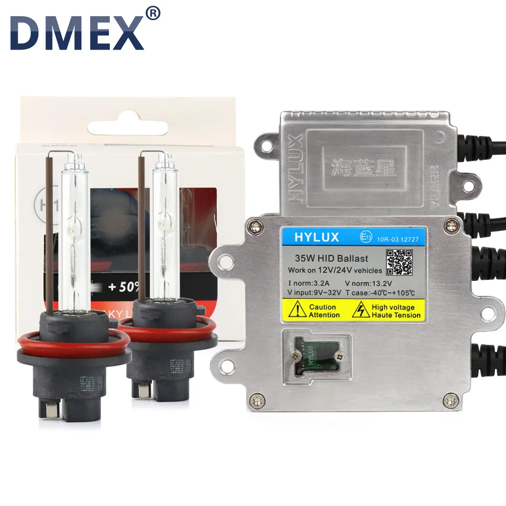 Фото DMEX 1 комплект AC 35 Вт H1 H3 H7 H11 9005 HB3 9006 HB4 9012 HIR2 ксеноновых ламп для быстрого запуска