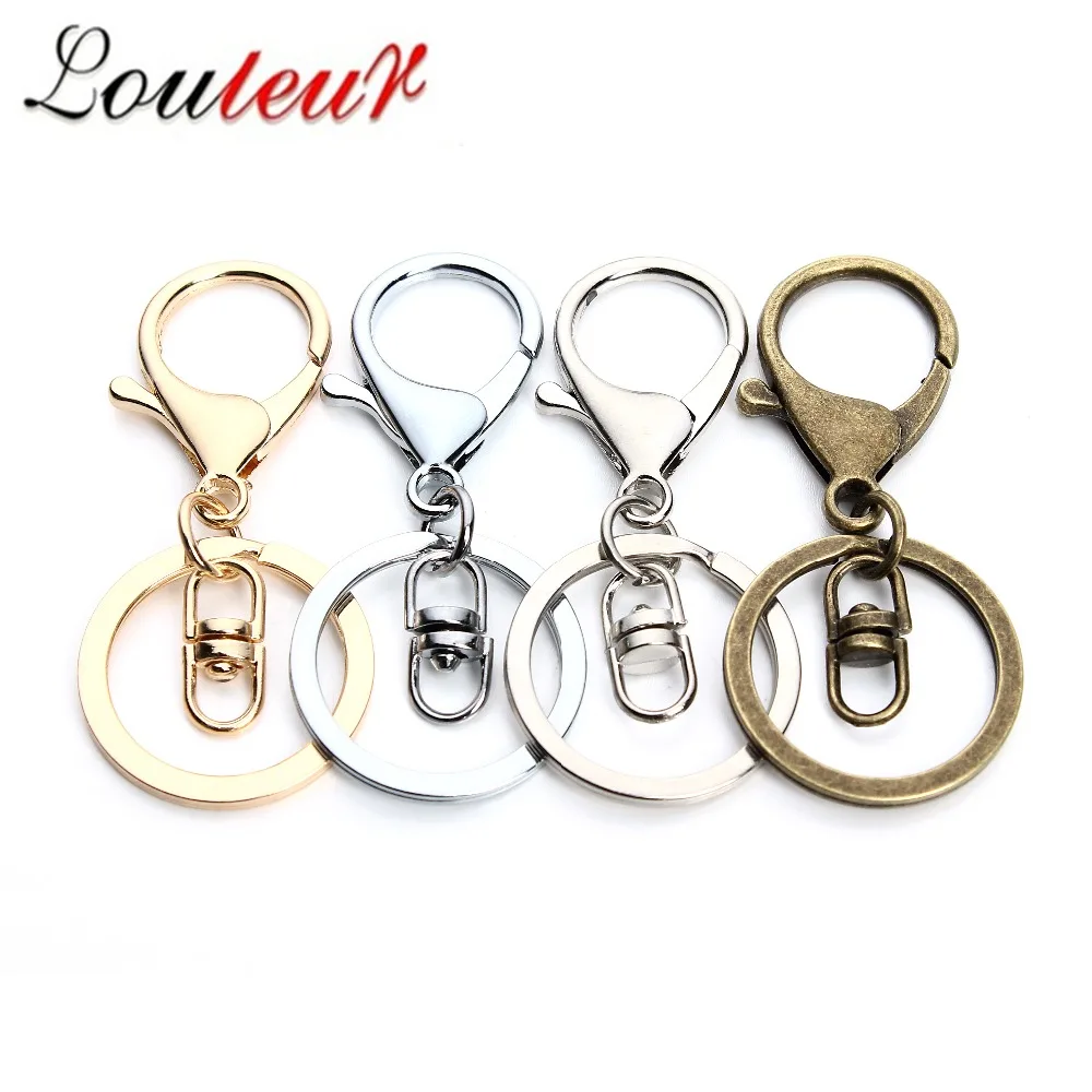 Застежка карабин для ключей с бронзовым покрытием под старину 5 шт./лот|Брелоки| |